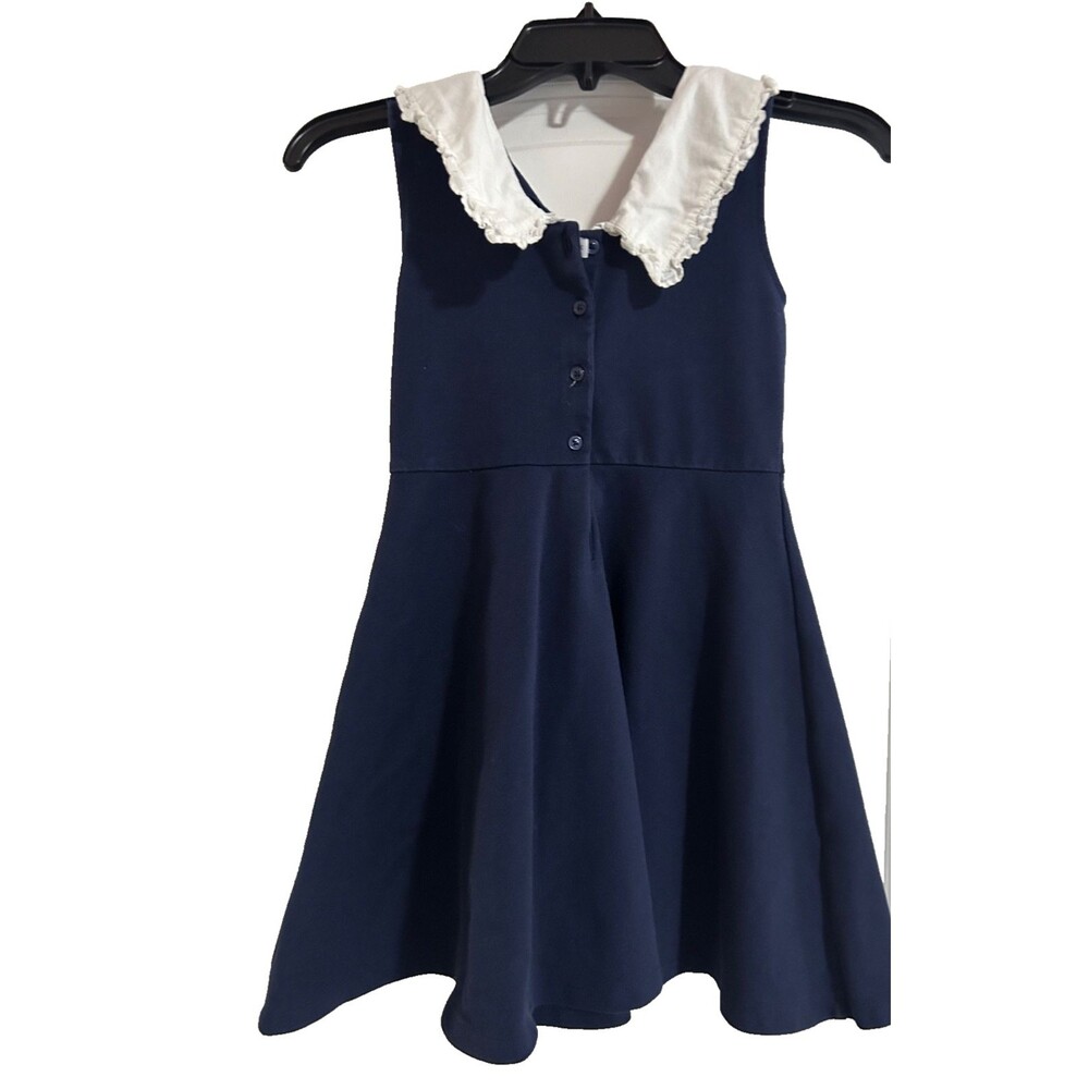 Janie & Jack Kids Girls Knit School Uniform Dress Set Size 8 NWOT White Collar